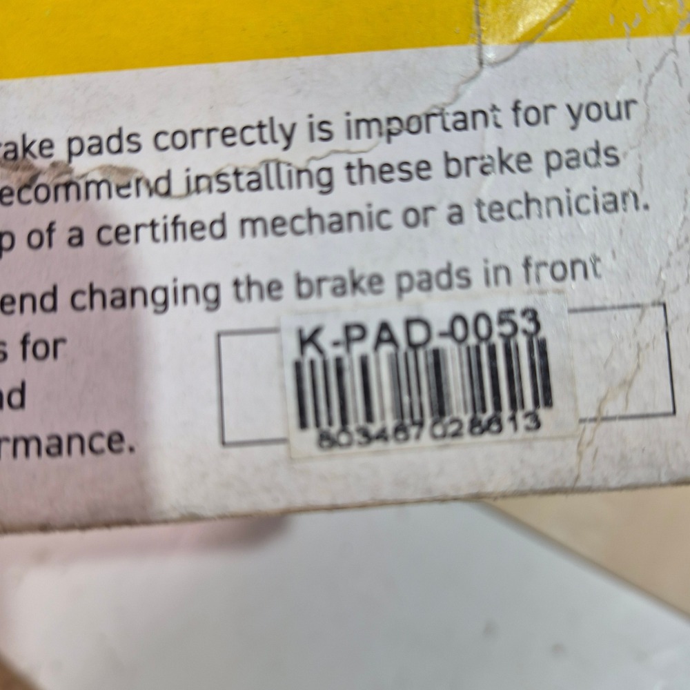 Niche Industries Polaris Brake Pads Asbestos Free Powersports‎ K-PAD-0053 New - Picture 4 of 4
